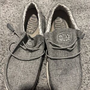 Hey Dude Men's Gray Slip-On Loafers
